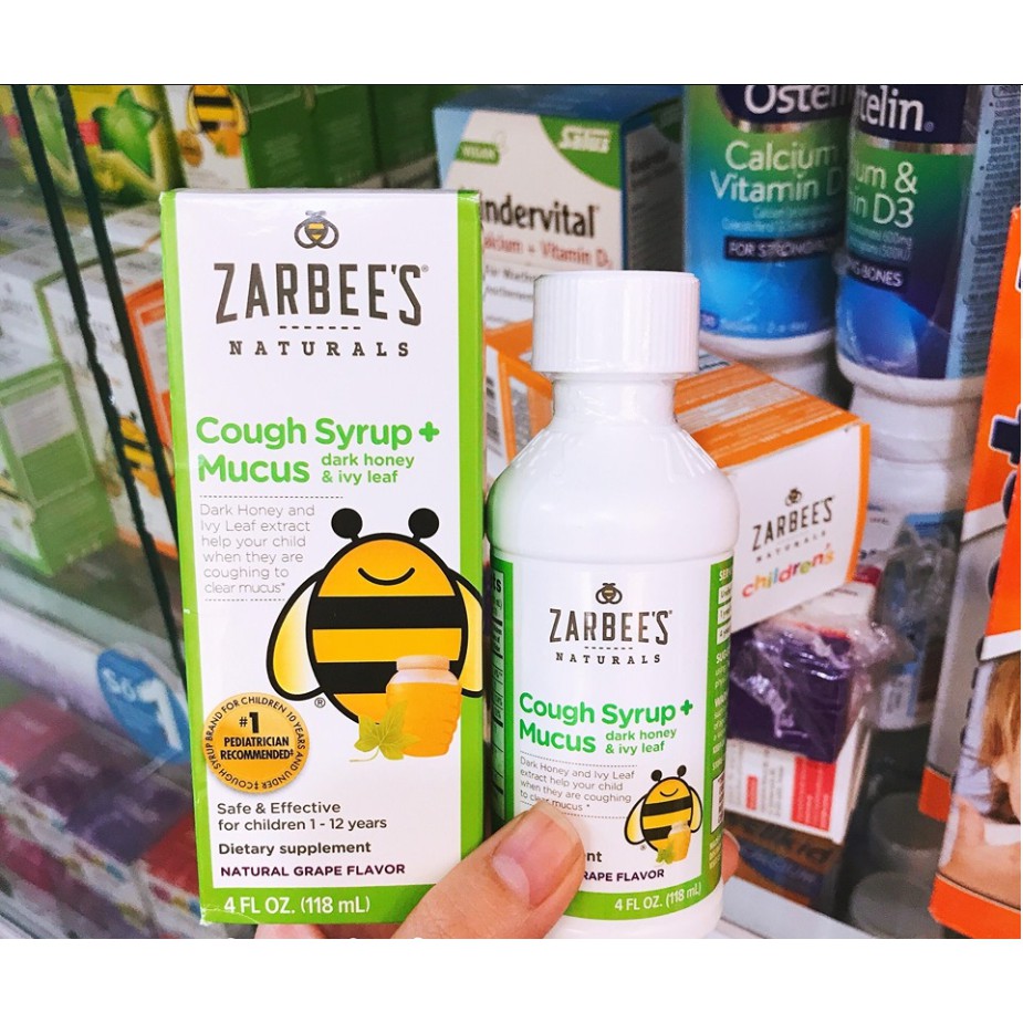 Zarbee's ho Cough and Mucus cho bé