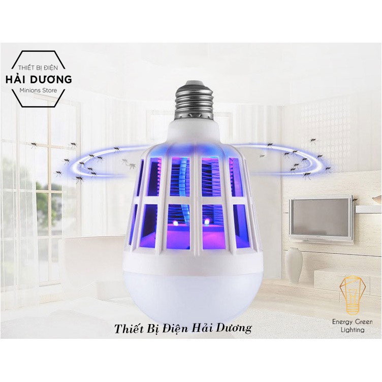 Bóng Đèn Led Chiếu Sáng Kiêm Bắt Muỗi 15w/20w Diệt Muỗi , Côn Trùng An Toàn Hiệu Quả Chống nước- Bảo hành 1 năm