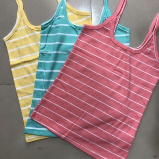 Combo 10 áo 2 dây gồm trơn và sọc