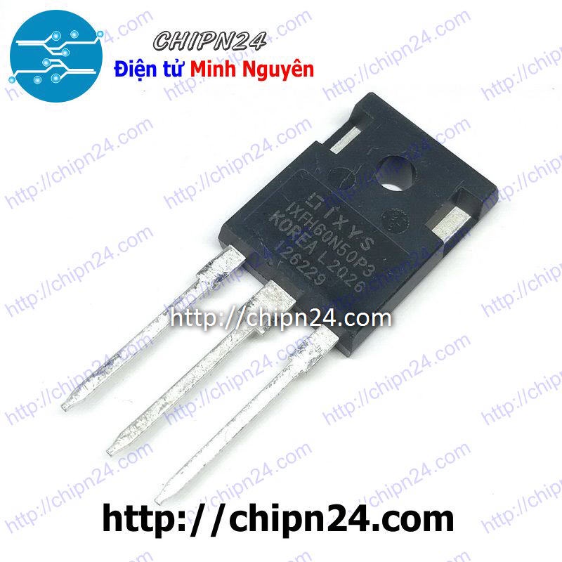 [1 CON] Mosfet IXFH60N50 TO-247 60A 500V Kênh N (IXFH60N50P3 60N50)