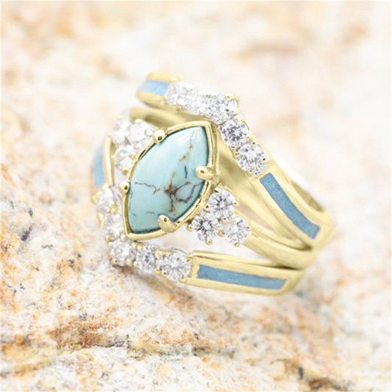 Set Nhẫn Đính Đá Sang Trọng Cho Nữ