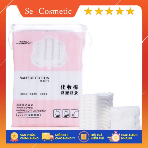 [Chính Hãng] Bông Tẩy Trang Gói 222 Miếng Make Up Cotton Beauty Nature Soft Cleansing Loại 3 Lớp Của Laneila -W169-C02T3 | BigBuy360 - bigbuy360.vn