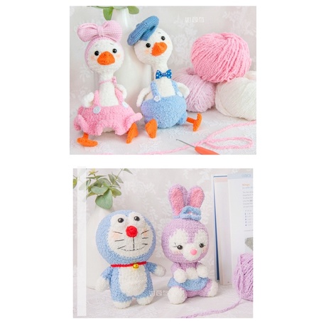 Len bông xù ngắn Ruyi Bird - Cuộn 50gr