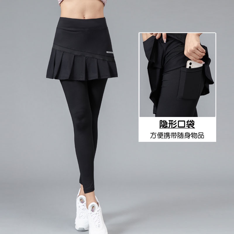 Quần Legging Thể Thao Nữ Chất Liệu Thông Thoáng 2 Trong 1