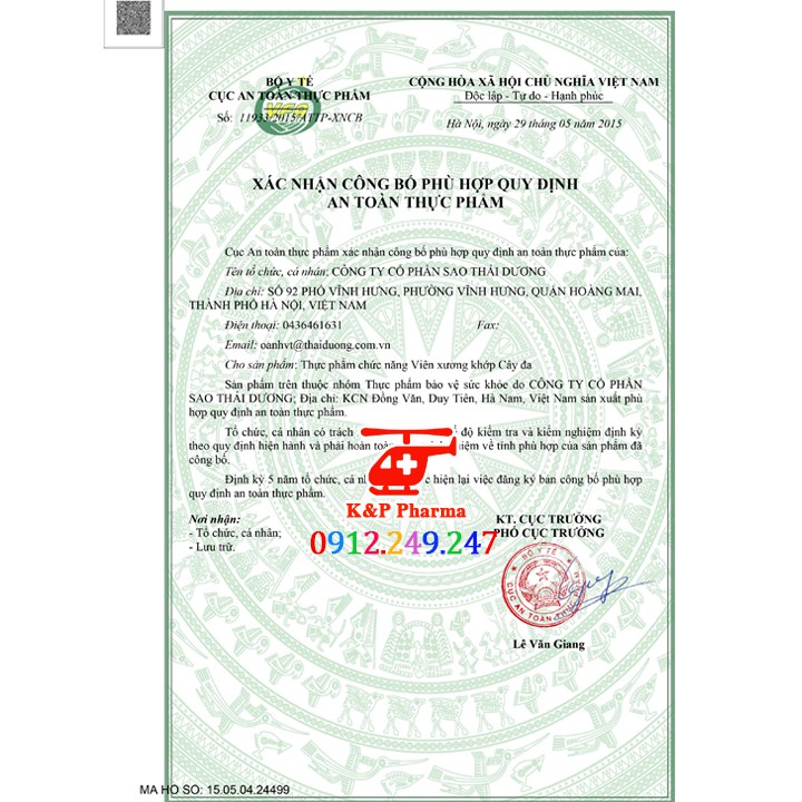 ✅  Viên xương khớp Cây Đa - Thái Dương - Giảm đau nhức xương khớp, thoái hóa khớp, gai cột sống