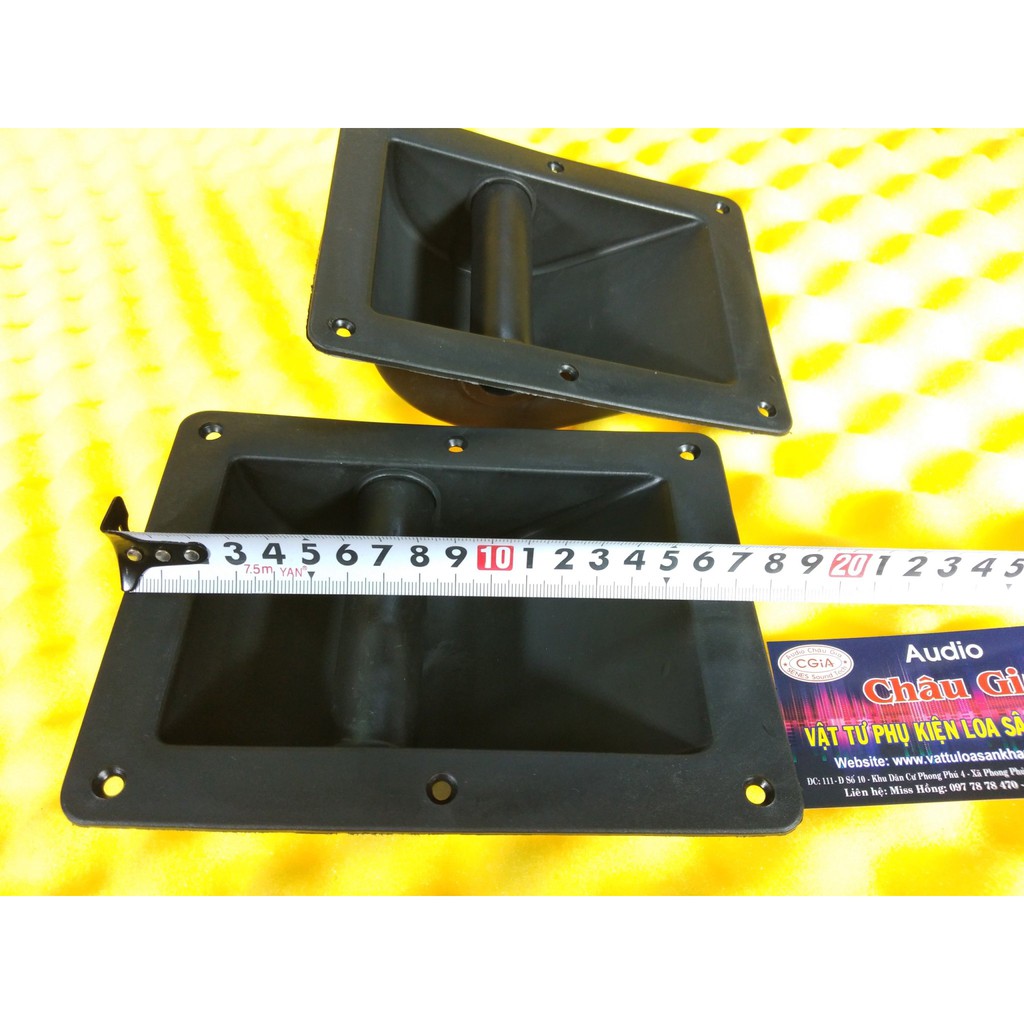 Tay xách thùng loa nhựa 13cm x 17cm 2 cái Audio Châu Gia