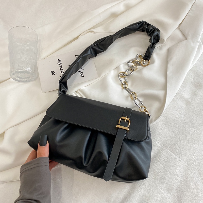 Túi xách đeo chéo vai bằng lụa cỡ nhỏ thời trang thu đông dành cho nữ 2021