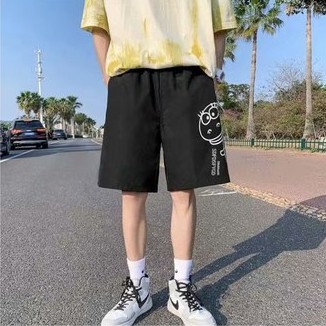 Quần short thể thao vải lụa lạnh nhanh khô in hình khủng long thời trang mùa hè cho nam size M-8XL