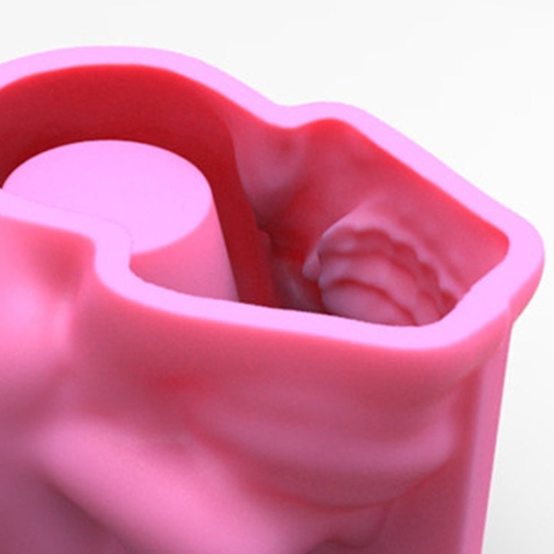 Khuôn Silicone Làm Chậu Cây Hình Đầu Lâu 3D DIY