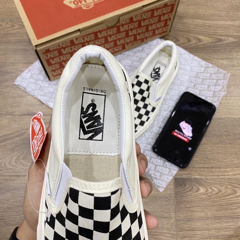 Giầy vans caro chekboat ( full box + free ship )