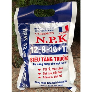 Phân Bón Siêu Tăng Trưởng Dùng Cho Mọi Giai Đoạn Của Cây NPK 12-8-16 + TE ( Trung Vi Lượng ) 500G