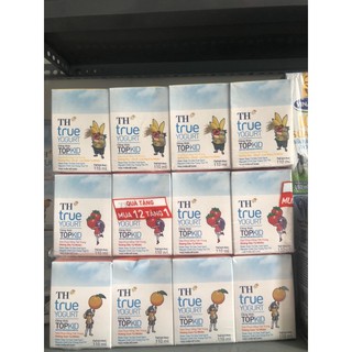 SỮA CHUA UỐNG TOPKID 110ml (12 lốc/ thùng)( chuối/cam/dâu/đủ mùi)