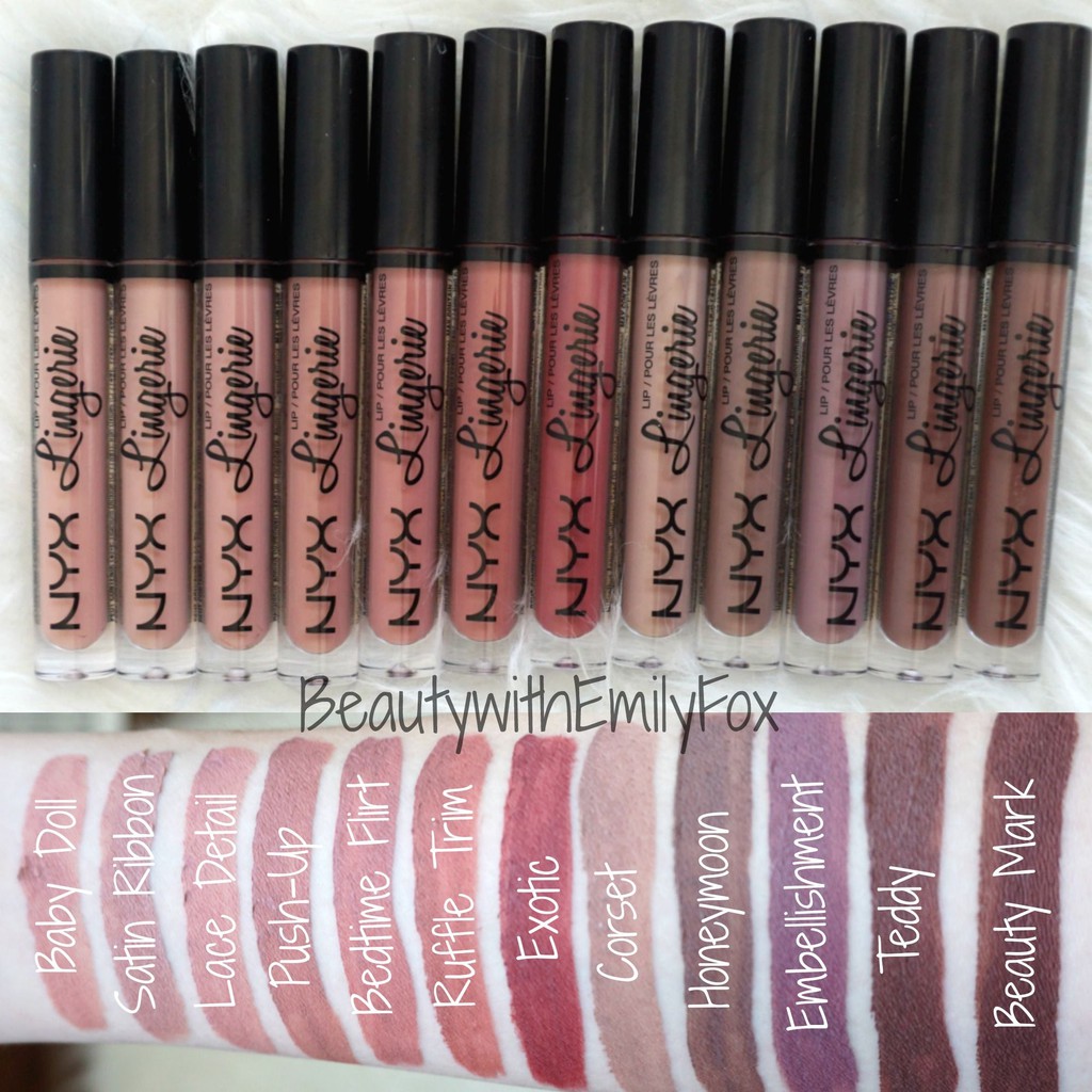 Son kem lì chính hãng NYX Lingerie Liquid Matte Lipstick nhiều màu