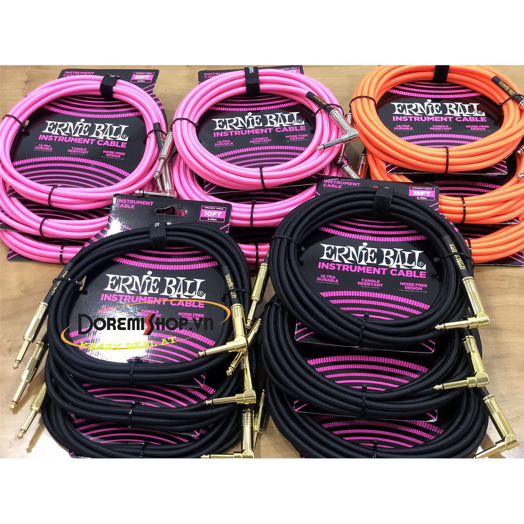 Dây cáp tín hiệu nhạc cụ Chính Hãng Ernie Ball Guitar cables