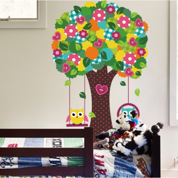 Decal trang trí trường - Mẫu Cartoon cực dễ thương