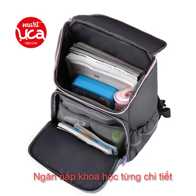 Balo trẻ em chống gù OUdeLE Chính hãng Hàng Nội Địa Trung cho bé đi học chống nước chống xước siêu nhẹ Uca Mart