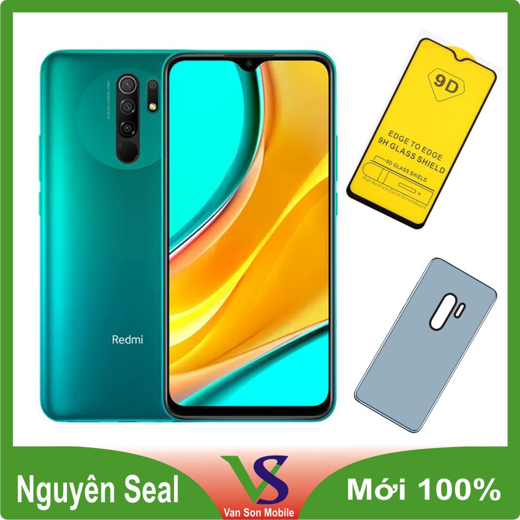 điện thoại Xiaomi Redmi 9 128GB/4GB - Hàng Nhập Khẩu + Cường lực + Ốp silicon | BigBuy360 - bigbuy360.vn