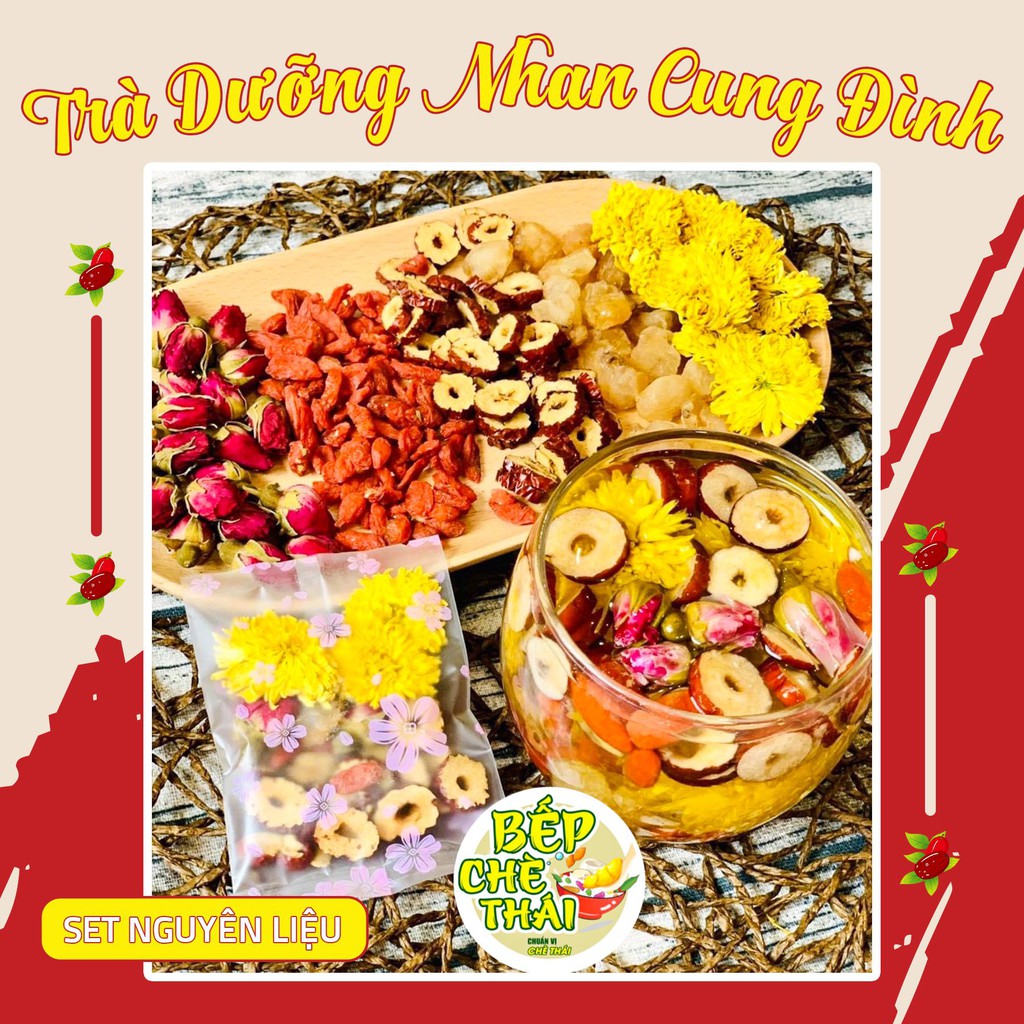[Mã 267FMCGSALE giảm 8% đơn 500K] TRÀ DƯỠNG NHAN CUNG ĐÌNH thanh lọc cơ thể, đẹp da, dễ ngủ, giữ dáng | BigBuy360 - bigbuy360.vn