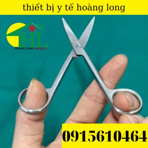 Kéo Y Tế -Kéo Cong Nhọn 2 Đầu 16cm Pakistan