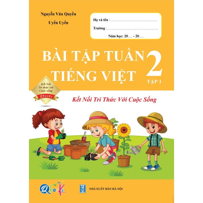 Sách - Combo Bài Tập Tuần và Đề Kiểm Tra lớp 2 - Kết Nối Toán và Tiếng Việt Học kì 1 (4 cuốn)