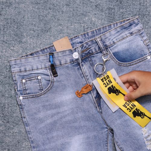 Quần short jeans nam rách nhẹ phong cách hàn quốc,tha hồ mà hoạt động thoải mái - QSH706