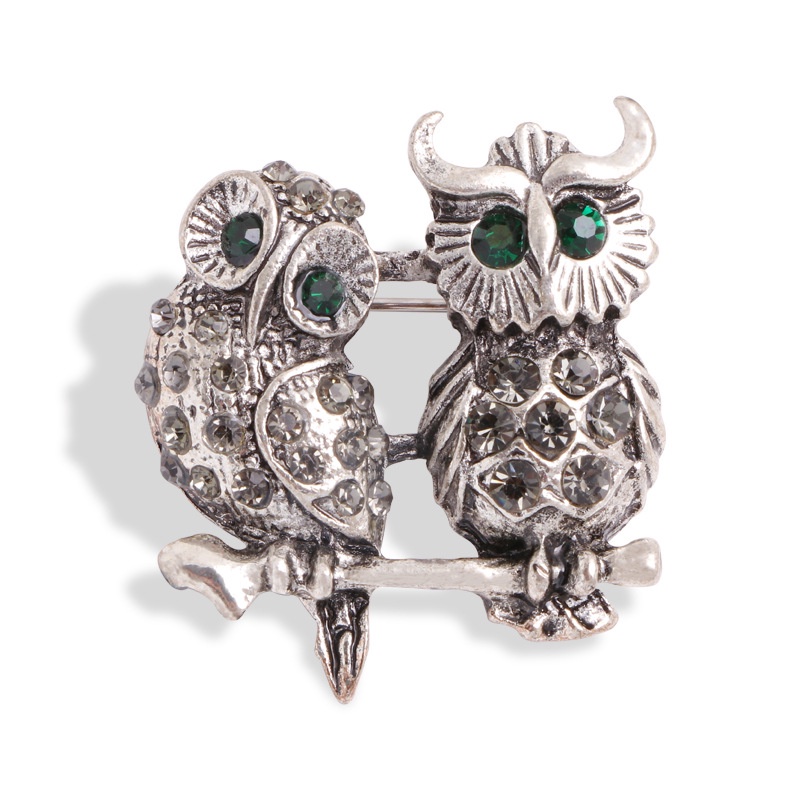 Ghim CàI ÁO HìNh Chú Cú ĐíNh Kim Cương Giả ThờI Trang Cho Nam Nữ