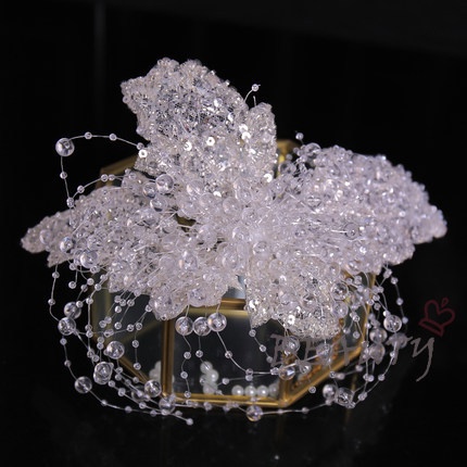 Băng Đô Cài Tóc Đính Hạt Pha Lê Handmade Thời Trang Dự Tiệc Cho Nữ