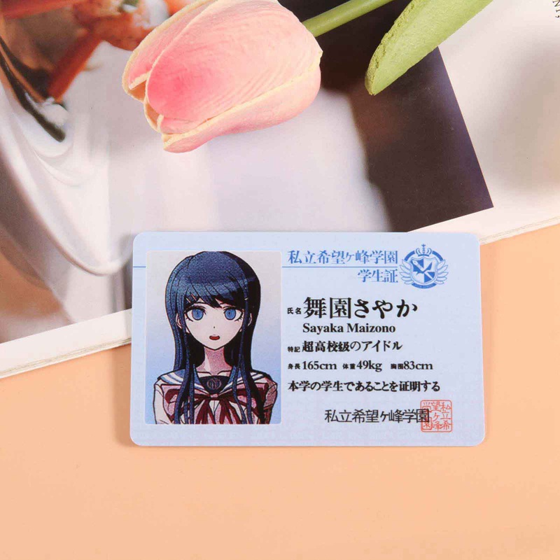 Thẻ ID Hình Nhân Vật Anime Danganronpa Cổ Điển