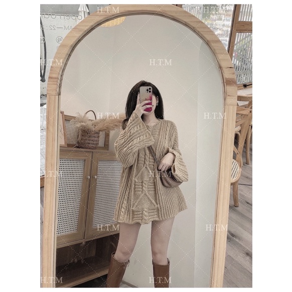 [ CÓ ẢNH THẬT + VIDEO TỰ QUAY ] Áo Len Dấu Quần Nâu Tây Hàng Quảng Châu Cao Cấp | BigBuy360 - bigbuy360.vn