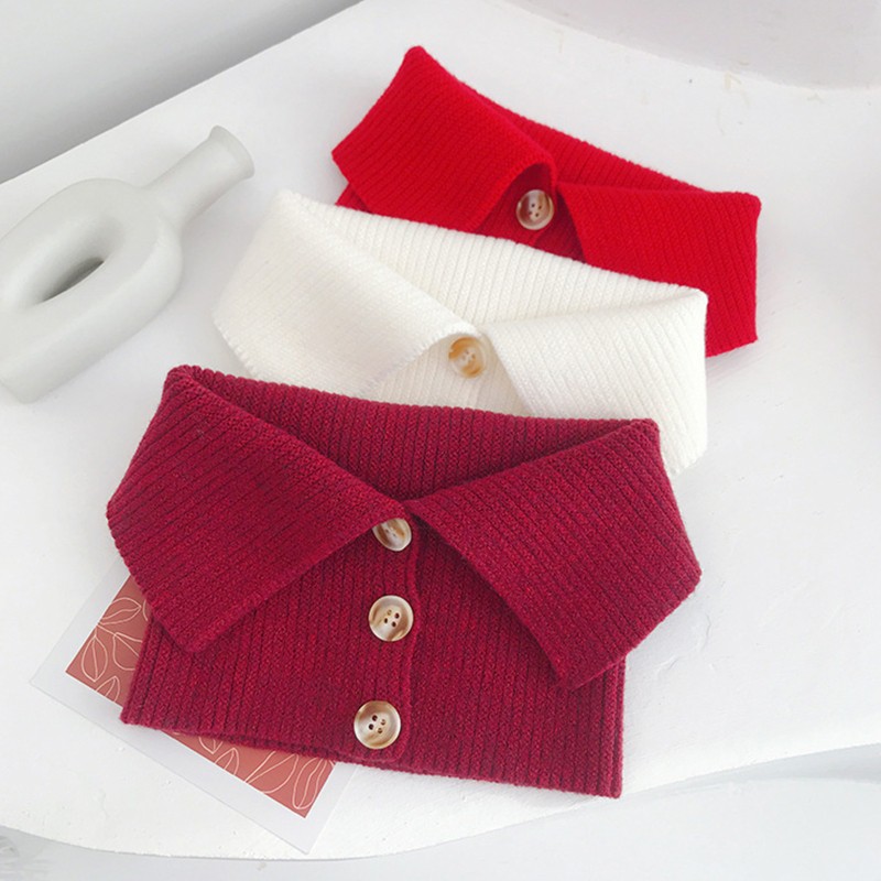 Khăn choàng cổ giả nút thắt thời trang thanh lịch dành cho nữ