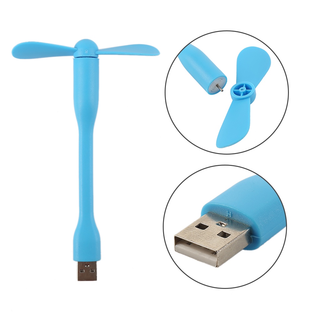 Quạt USB Mini Linh Hoạt Có Thể Uốn Cong Cho Sạc Dự Phòng / PC / Laptop
