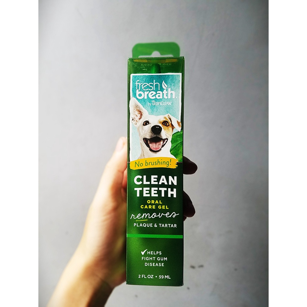 Gel làm sạch răng miệng cho chó mèo Tropiclean 59ml xuất xứ Mỹ