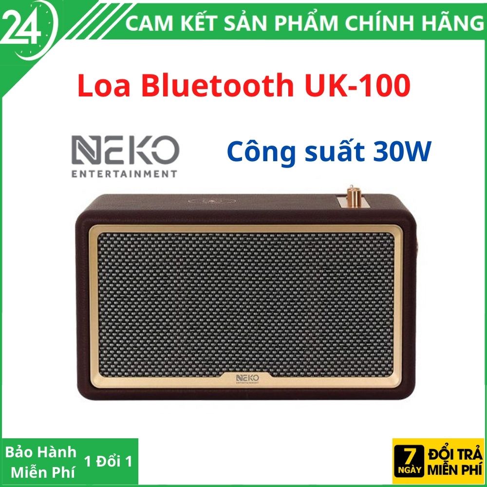 Loa Bluetooth NEKO UK100 Cao Cấp Bass Cực Mạnh, Công Suất 30W , Tương Thích Mọi ThiếT Bị, Dung Lượng Pin Khủng