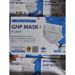 HỘP 50C KHẨU TRANG Y TẾ 4 LỚP GHP MASK