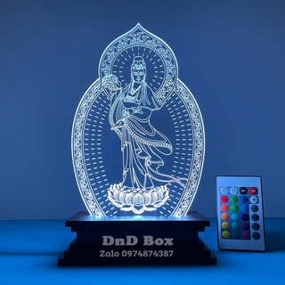 Đèn led 3D hình Phật ❤️FREESHIP❤️ Quán Thế Âm Bồ Tát - Mẫu hình đứng - Shop DnD