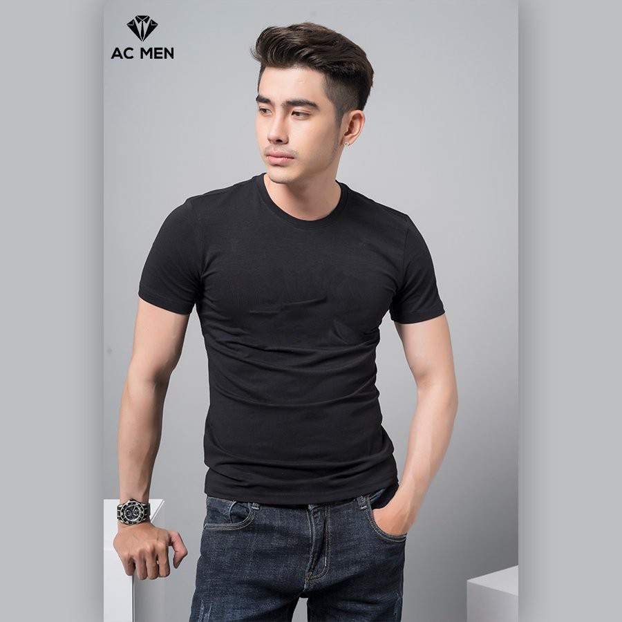 Áo Thun Nam Trơn Hai Màu Đen Trắng Huyền Thoại AC MEN | BigBuy360 - bigbuy360.vn