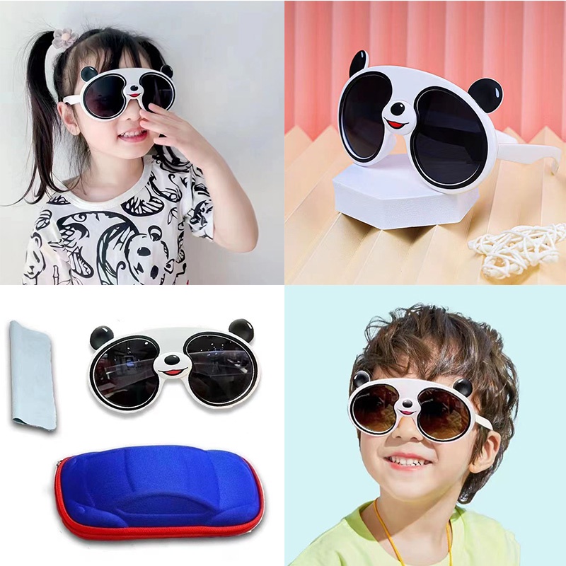 Kính chống nắng kính râm chống tia UV cho bé hình panda gấu trúc dễ thương