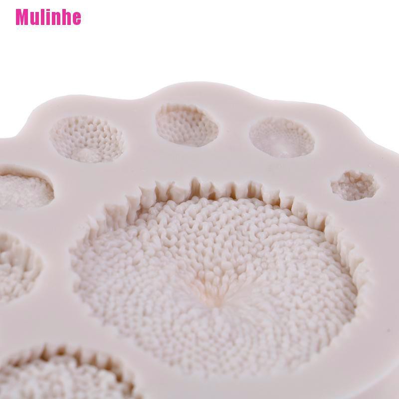 Khuôn Silicone Tạo Hình Hoa Hướng Dương Trang Trí Bánh Tiện Lợi