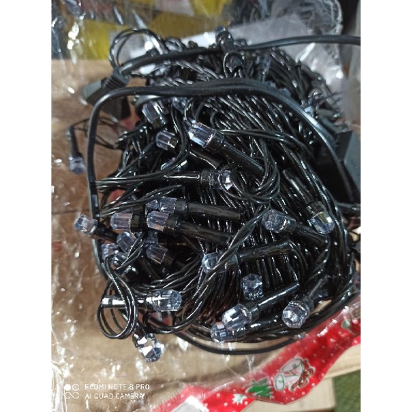 Dây đèn LED trang trí nháy chớp 10m , 20m, 40m hình kim cương, lấp lánh