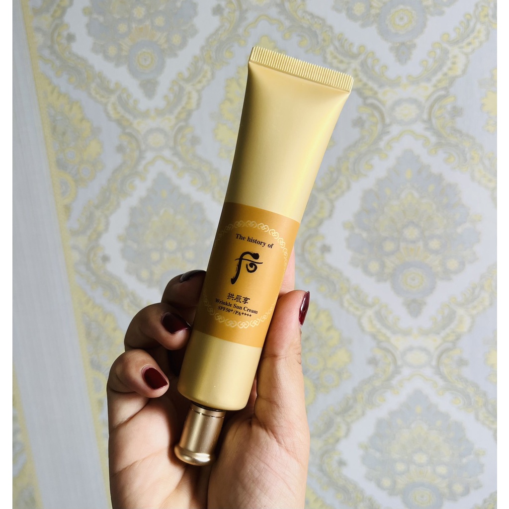 Set kem chống nắng whoo vàng 75ml_The History of Whoo Gongjinhyang Wrinkle Sun Cream Set