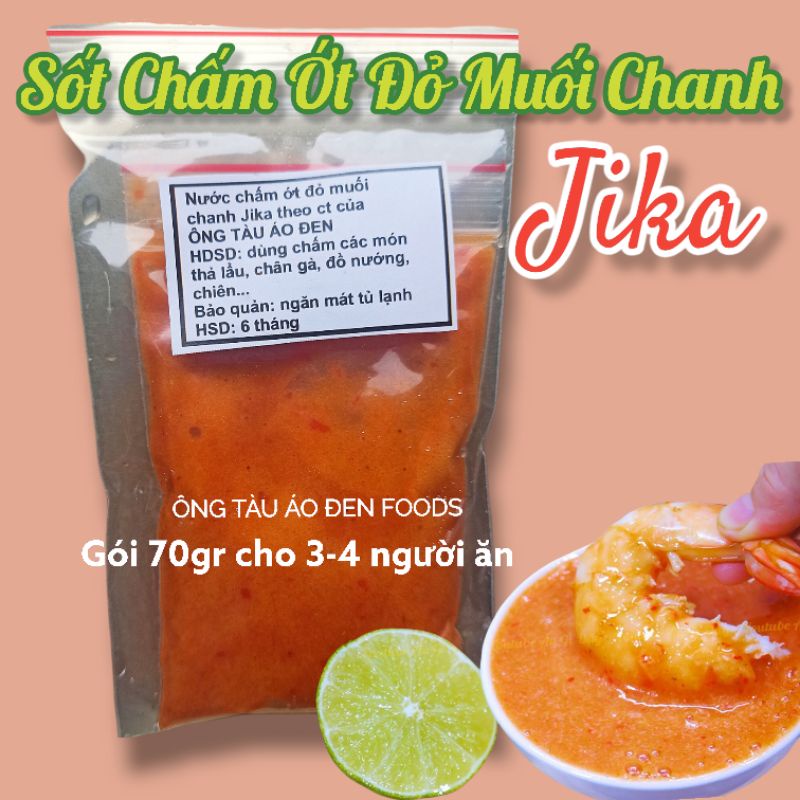 Sốt chấm ớt đỏ muối chanh Jika