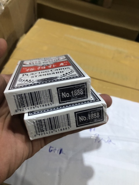 Bộ bài tây 52 lá back no1888 2 màu xanh và đỏ