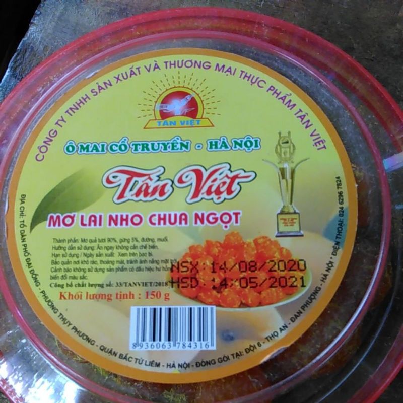 Ô mai Tân Việt các vị. 150g - 180g