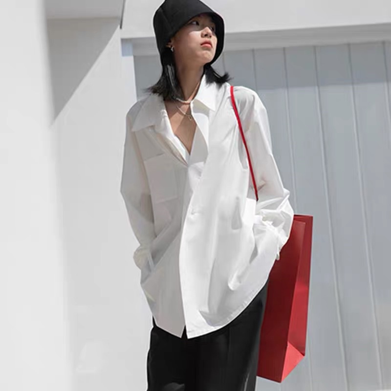 Pass áo sơ mi trắng vải kate nhật