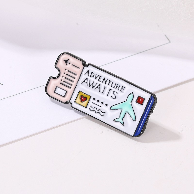 Ghim Cài Áo Hình Vé Máy Bay Thiết Kế Độc Đáo