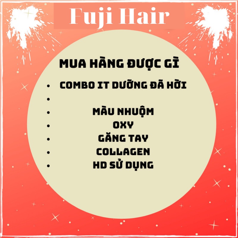 Thuốc nhuộm tóc màu Xanh Ngọc Lam Fujihair tặng kèm găng tay mũ trùm trợ nhuộm tiện ích
