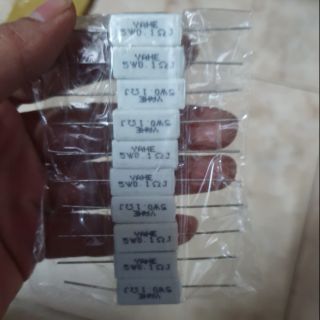 Trở sứ 0,1 ôm 5w giá bán 10 con - điện tử duy anh