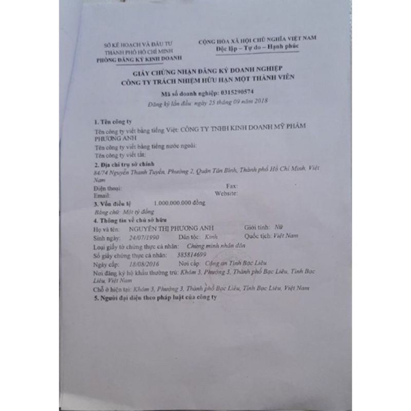 Serum phục hồi trắng da dành cho da khô Yody White Phương Anh chai 20ml