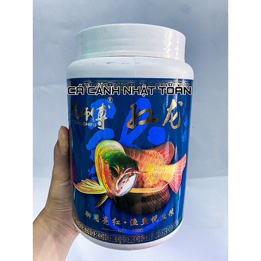 THỨC ĂN HỖ TRỢ TOÀN DIỆN CHO CÁ RỒNG LONGSHIFU 500G 50% PROTEIN