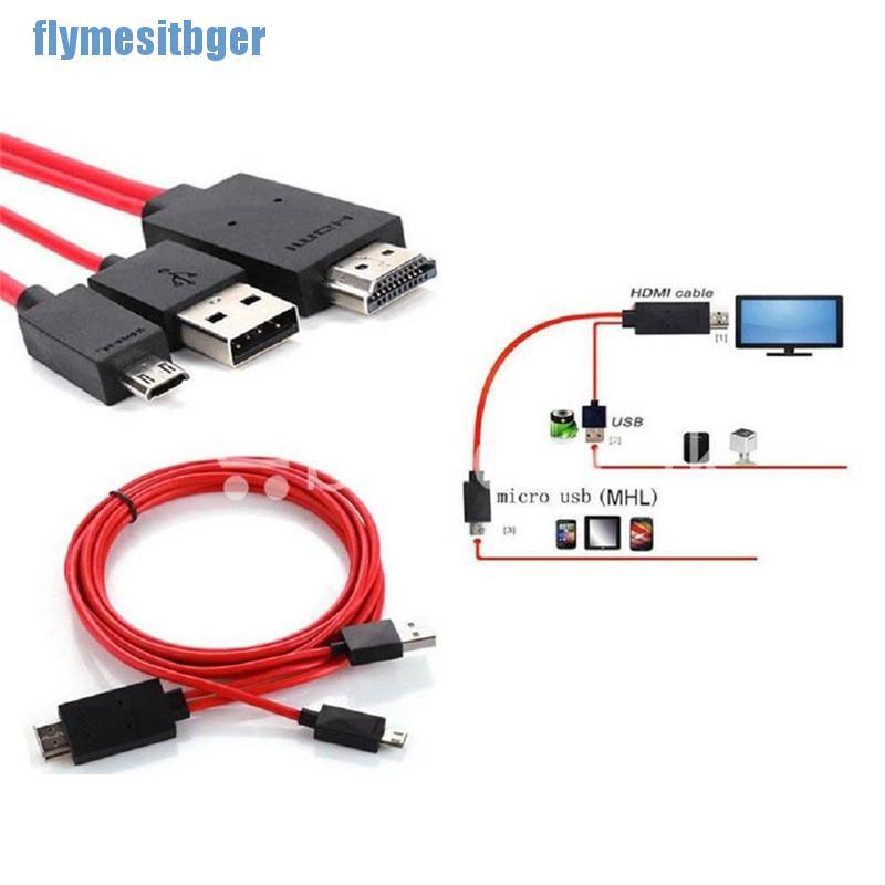 Cáp Chuyển Đổi Từ Micro Usb Sang Hdmi 1080p Hd Tv Cho Điện Thoại Android Samsung